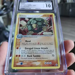 2006 Pokemon EX Legend Maker Reverse Holo Golem #6 CGC 10 GEM MINT - Image 3