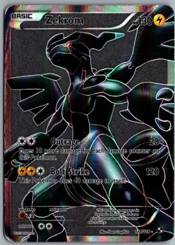 POKEMON ZEKROM BLACK AND WHITE - FULL ART ULTRA RARE - 114/114 MP - Image 1