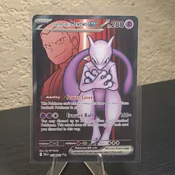Team Rocket's Mewtwo ex 213/182 Sv10: Destined Rivals Holo Pokemon - Image 1