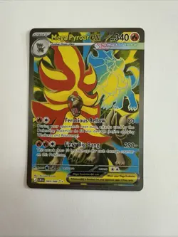 Pokemon Mega Pyroar ex 99/86 Full Art Double Ultra Rare Chaos Rising ME04 - Image 1