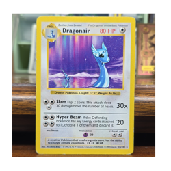 Pokemon Dragonair Base Set Shadowless Regular 18/102 Rare 80 HP English 1999 - Image 1