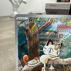 Meowth 106/094 Phantasmal Flames Illustration Rare Holo English Pokemon TCG - NM - Image 2