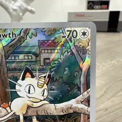Meowth 106/094 Phantasmal Flames Illustration Rare Holo English Pokemon TCG - NM - Image 3