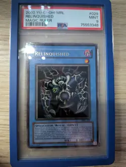 2002 YU-GI-OH! MRL-MAGIC RULER #029 RELINQUISHED PSA 9 - Image 1