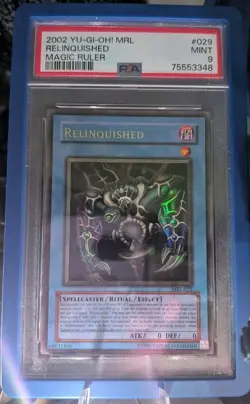 2002 YU-GI-OH! MRL-MAGIC RULER #029 RELINQUISHED PSA 9 - Image 2