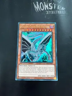 YUGIOH MALEFIC CYBER END DRAGON ULTRA RARE GFP2-EN101 1ST EDITION - Image 1