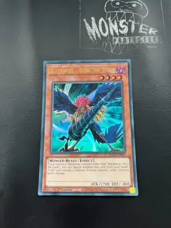 YUGIOH BLACKWING - BORA THE SPEAR ULTRA RARE BLCR-EN057 1ST EDITION - Image 1