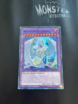 YUGIOH RAINBOW OVERDRAGON BLUE ULTRA RARE LDS1-EN101 1ST EDITION - Image 1