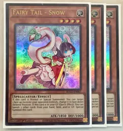 Yugioh! 3x Fairy Tail - Snow BLGG-EN067 Ultra Rare 1st Ed NM - Image 1