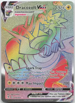 Dracozolt VMAX 210/203 SWSH07: Evolving Skies Pokemon Card NM - Image 1