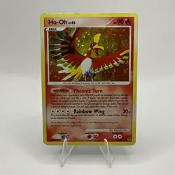 Pokemon Ho-Oh Secret Wonders Holo Rare 10/132 Rainbow Wing DMG Card - Image 1