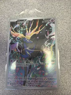 Pokemon TCG Xerneas Illustration Rare Full Art Holo HP130 091/086 Chaos Rising - Image 1