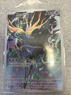 Pokemon TCG Xerneas Illustration Rare Full Art Holo HP130 091/086 Chaos Rising - Image 2
