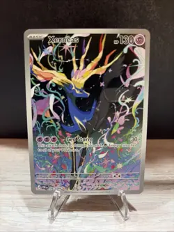 Pokemon TCG Xerneas Illustration Rare Full Art Holo HP130 091/086 Chaos Rising - Image 1