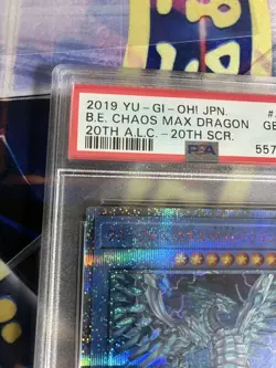 YuGiOh PSA 10 Blue Eyes Chaos MAX Dragon 20th Secret Rare Japan Card - Image 2