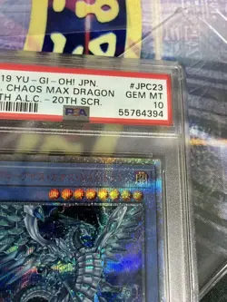 YuGiOh PSA 10 Blue Eyes Chaos MAX Dragon 20th Secret Rare Japan Card - Image 3