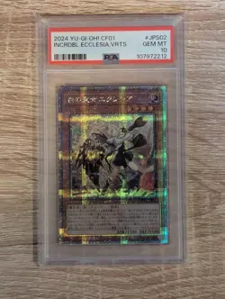 YuGiOh PSA 10 Ecclesia the Exalted Quarters Century Secret Rare Japan Card - Image 1