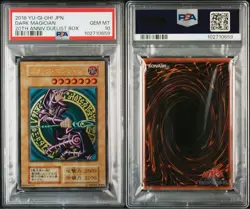 YuGiOh PSA 10 Black Magician Stainless Steel Japan Limited Collector Card - Image 1