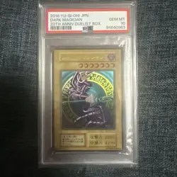 YuGiOh PSA 10 Black Magician Stainless Steel 20th Anniversary Japan Card - Image 1