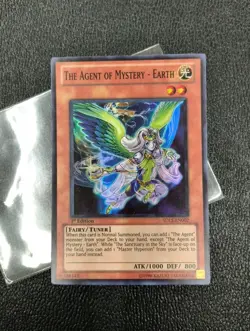 THE AGENT OF MYSTERY EARTH SDLS-EN002 1st EDITION SUPER RARE YUGIOH TCG LP - Image 1