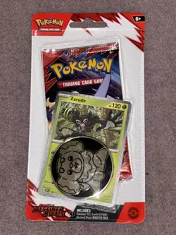 2 x Pokemon Destined Rivals Blister Packs - Eevee & Zarude Promo Cards - Image 3