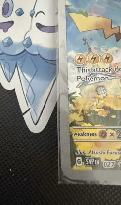 Pokemon Pikachu TCG SVP027 Promo Card Paldea Evolved - Image 4