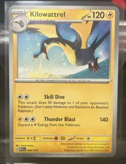 2023 McDonald's Pokemon Match Battle Trading Card TCG - Kilowattrel 008/015 - Image 1