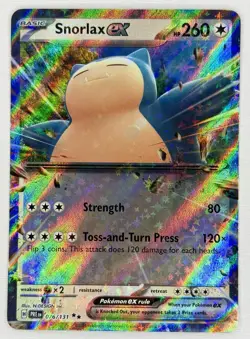 Pokemon TCG Snorlax ex 076/131 | SV: Prismatic Evolutions Holo Double Rare - NM - Image 1