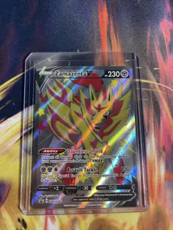 Pokemon TCG Zamazenta V (Shiny) SWSH Black Star Promos SWSH293 Holo Promo - Image 1
