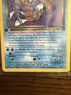 Team Rocket Dark Gyarados 1st Edition 25/82 - Image 4
