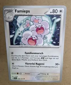 Pokemon Karte Famieps 158/191 Sturmische Funken SSP Deutsch - Image 1