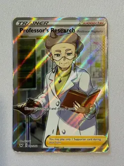 Pokemon Professor's Research Full Art Holo Swsh01 Sword & Shield 201/202 - Image 1
