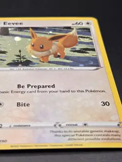 Eevee (Cosmos Holo) - SWSH190 - SWSD Holo Sword & Shield Promo - Pokemon - NM - Image 4