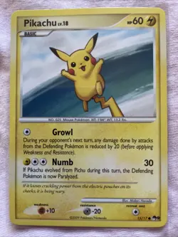 Pokemon Pikachu 15/17 POP Series 9 2009 NM+ Clean Copy - Image 1