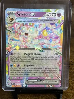 Pokemon Sv Prismatic Evolutions Sylveon Ex Holo Double Star Rare 41/131 - Image 1