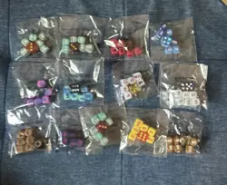 12 Packs Pokemon TCG Elite Trainer Box Damage Counter Dice Bulk Lot - Image 1