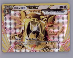 Raticate BREAK 89/122 Rare BREAK XY - BREAKpoint Pokemon TCG 5ban Graphics - Image 1