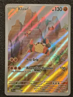 Pokemon TCG Klawf Illustration Rare SV01: Scarlet & Violet Base Set 217/198 NM - Image 1