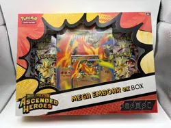 Pokemon TCG Ascended Heroes Mega Emboar Ex Collection Box Brand New Sealed - Image 1