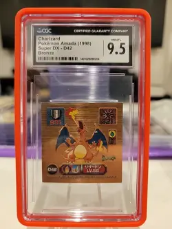 CGC 9.5 I 1998 Pokemon Amada Super Dx Charizard Bronze - Image 1