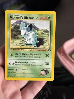 Pokemon TCG - Giovanni's Nidoran Gym Challenge 75/132 LP. - Image 1