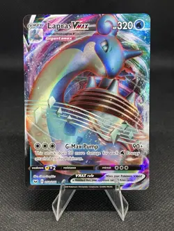 Lapras Vmax 050/202 Sword & Shield Full Art Ultra Rare Pokemon Card New Mint - Image 1