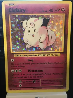 Pokemon TCG Clefairy Evolutions 63/108 Holo Holo Rare - Image 1
