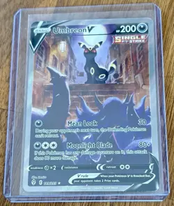 Umbreon V Alt Full Art 189/203 Evolving Skies Ultra Rare Holo EN 2021 200HP - Image 1