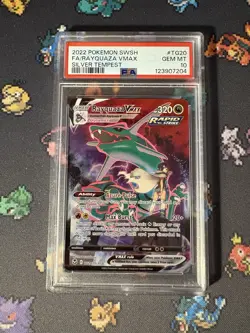Pokemon Cards Rayquaza VMAX TG20/TG30 Silver Tempest - PSA 10 GEM MINT - Image 1
