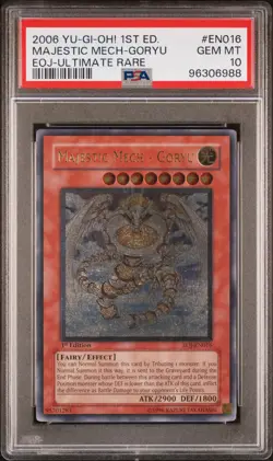 2006 YU-GI-OH! EOJ-ENEMY OF JUSTICE #EN016 MAJESTIC MECH-GORYU PSA 10 - Image 1