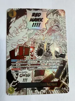 Gum-Gum Fire-Fist Pistol Red Hawk (Alt Art) OP11-114 English - One Piece - NM - Image 2