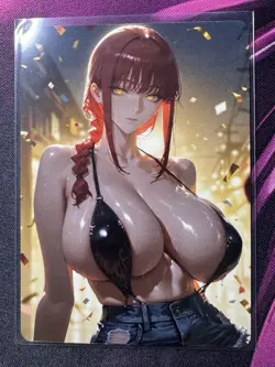 Makima Chainsaw Man ACG Goddess Story Waifu Anime Custom Card - Image 1