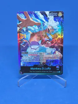 Monkey D Luffy OP09-061 SR Leader Starter Deck 26 Holo Foil One Piece TCG NM - Image 1