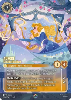 Disney Lorcana Chapitre 7 Aurore FR - 205/204 La belle s'eveillant - Enchante - Image 1